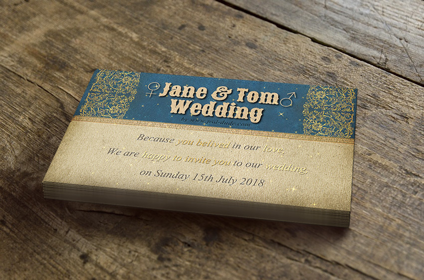photoshop marriage invitation card template