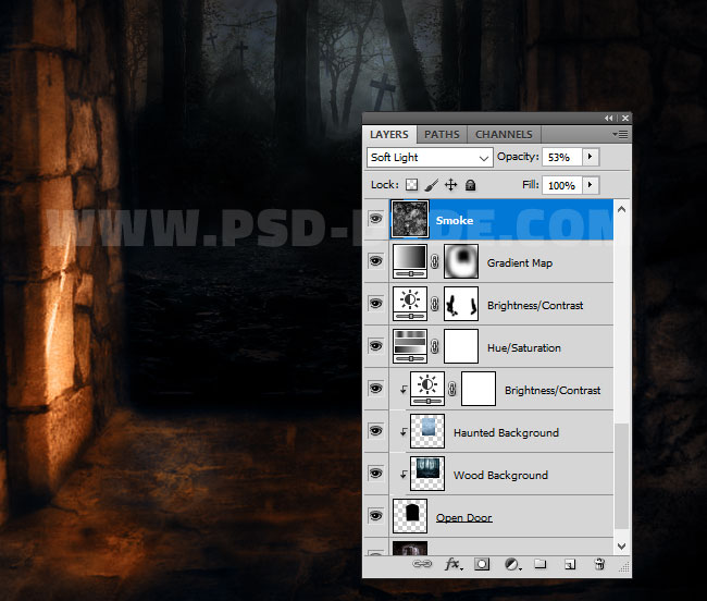 halloween background smoke photoshop tutorial