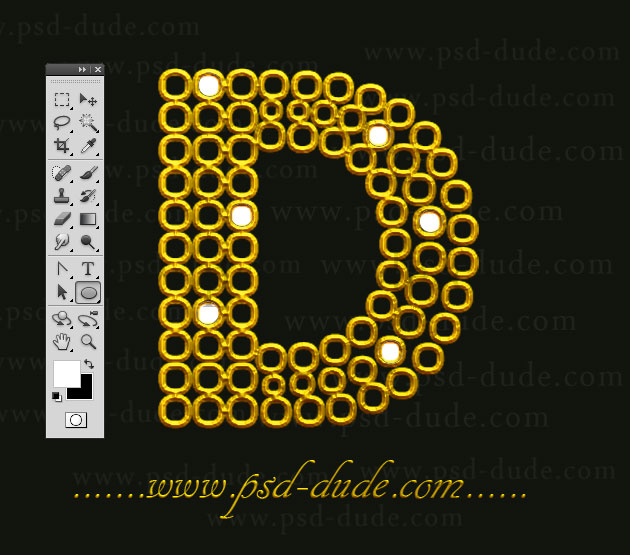 Photoshop Gold Jewelry Text