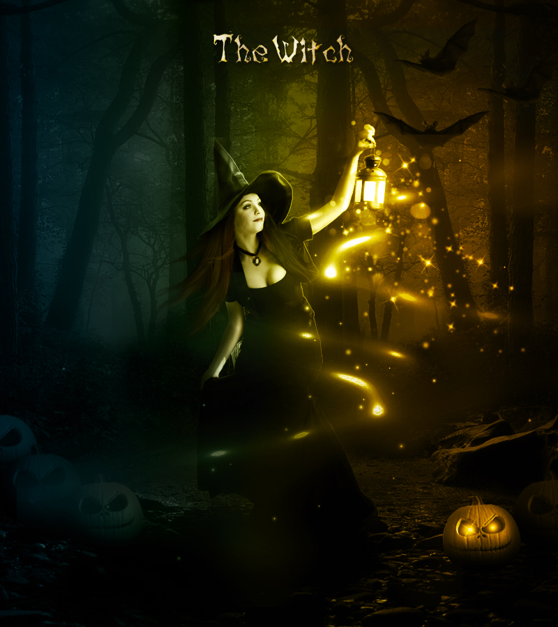 halloween night witch