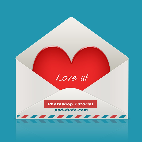 Heart in envelope icon