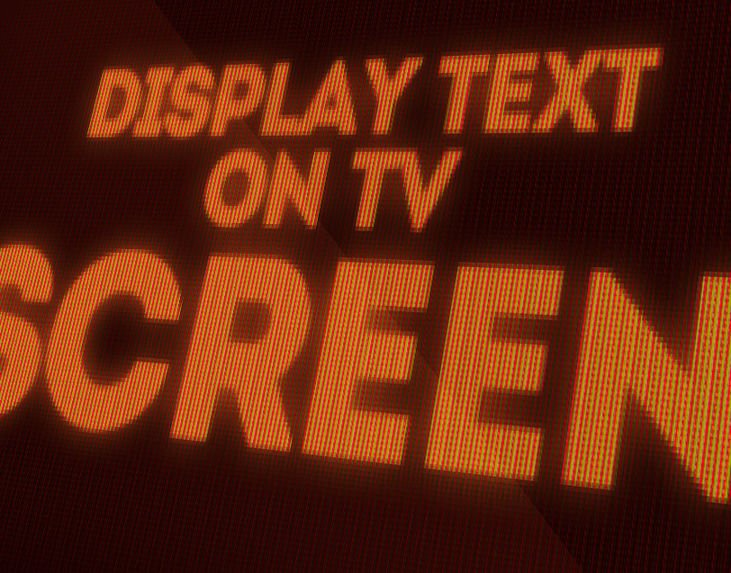 How to Create a Computer Screen LED Text Effect in Photoshop Photoshop