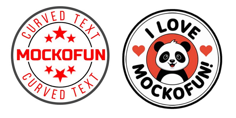 How to curve text in Mockofun