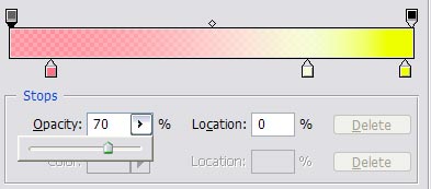 Gradient Opacity Photoshop Setting