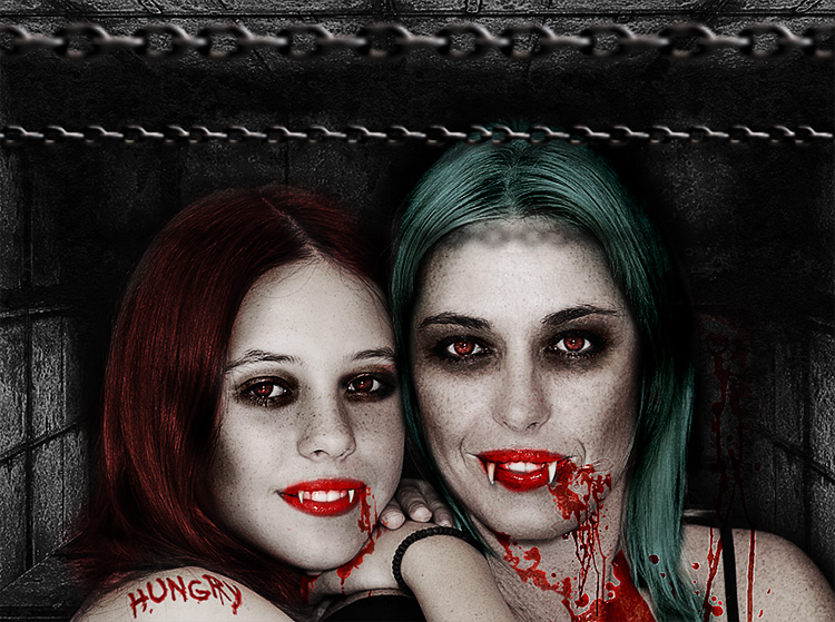 Vampire Photo Editing in Photoshop