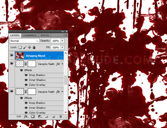 photoshop dripping blood texture