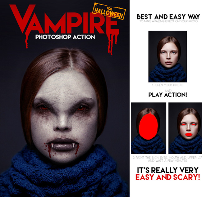 vampire photoshop action