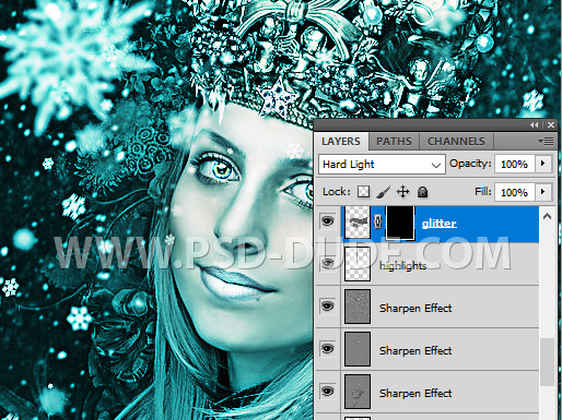 Create A Glitter Makeup Photoshop Layer Mask