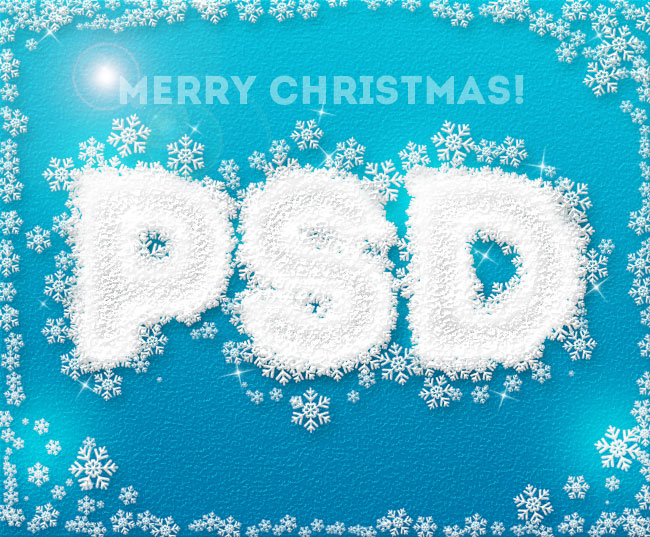 Frozen Ice Text Effect Photoshop