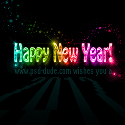 Happy New Year Wallpaper Tutorial