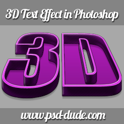 Create 3D Text in Photoshop Using PS Action