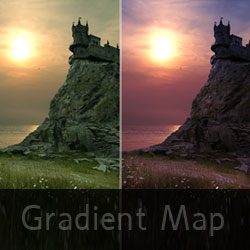 Photoshop Gradient Map Tutorial for Beginners psd-dude.com Tutorials
