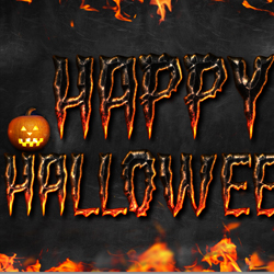 Halloween Fire Text Style Photoshop Tutorial