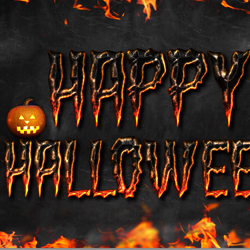 Halloween Fire Text Style Photoshop Tutorial psd-dude.com Tutorials