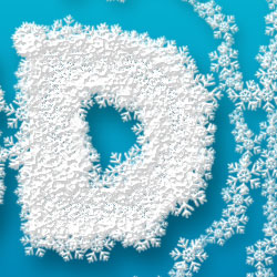 Frozen Ice And Snowflakes Text Effect In Photoshop