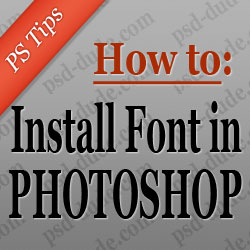 Install Font in Photoshop
