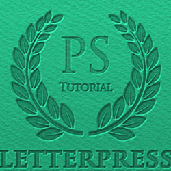 Letterpress Text Effect Photoshop Tutorial