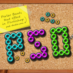 How to Create a Hama Perler Beads Text in Photoshop