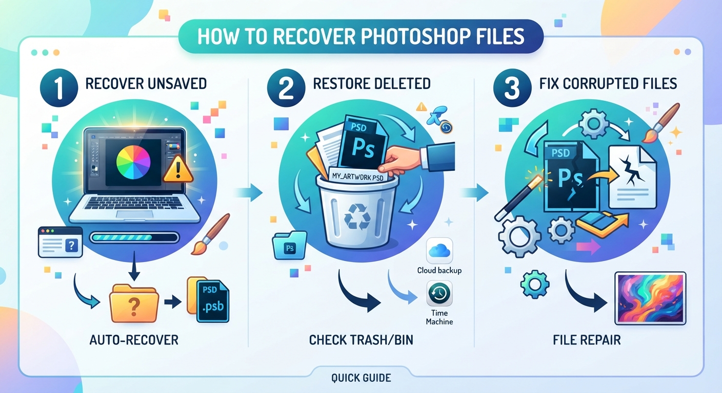 Photoshop File Recovery psd-dude.com Tutorials