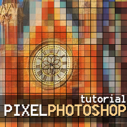 Pixel Photo Effect in Photoshop with Mosaic Filter psd-dude.com Tutorials