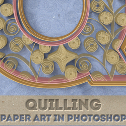 Curled Paper Art with Quilling Photoshop Creator