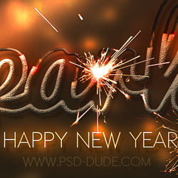 Sparkler Light Text Effect Photoshop Tutorial