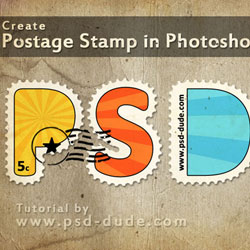 Create a Postage Stamp Text in Photoshop