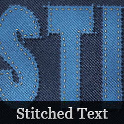 Photoshop Stitch Text