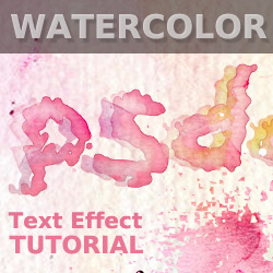 Watercolor Stain Text in Photoshop