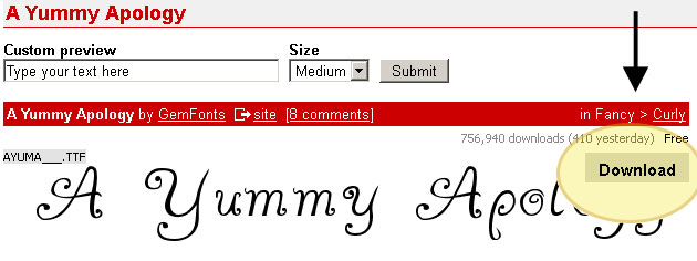How to download fonts