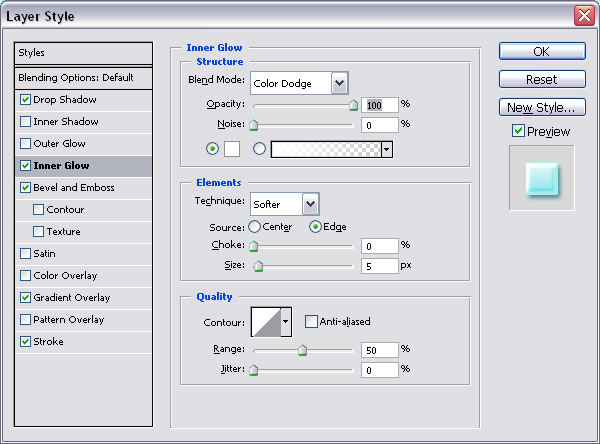 interesting-ice-text-effect tutorial intermediary image