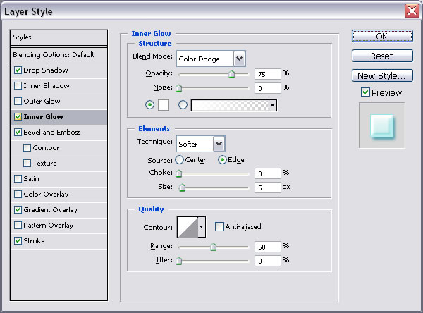 interesting-ice-text-effect tutorial intermediary image