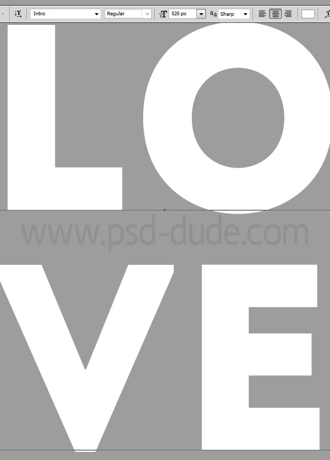 love typography tutorial photoshop