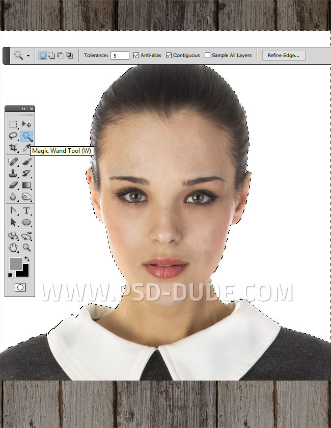 remove background in photoshop