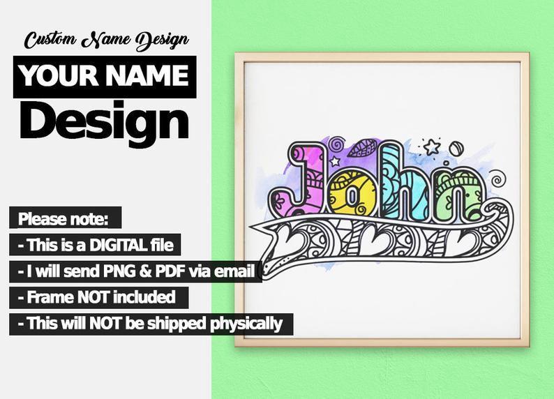 Name Design Create Art Online With Mockofun