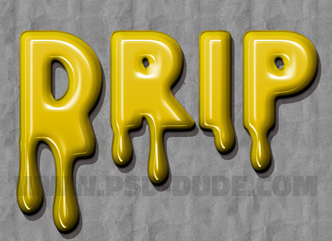 paint drip effect in photoshop