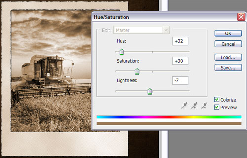 Tractor Hue Saturation