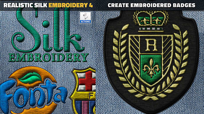 silk embroidery photoshop action