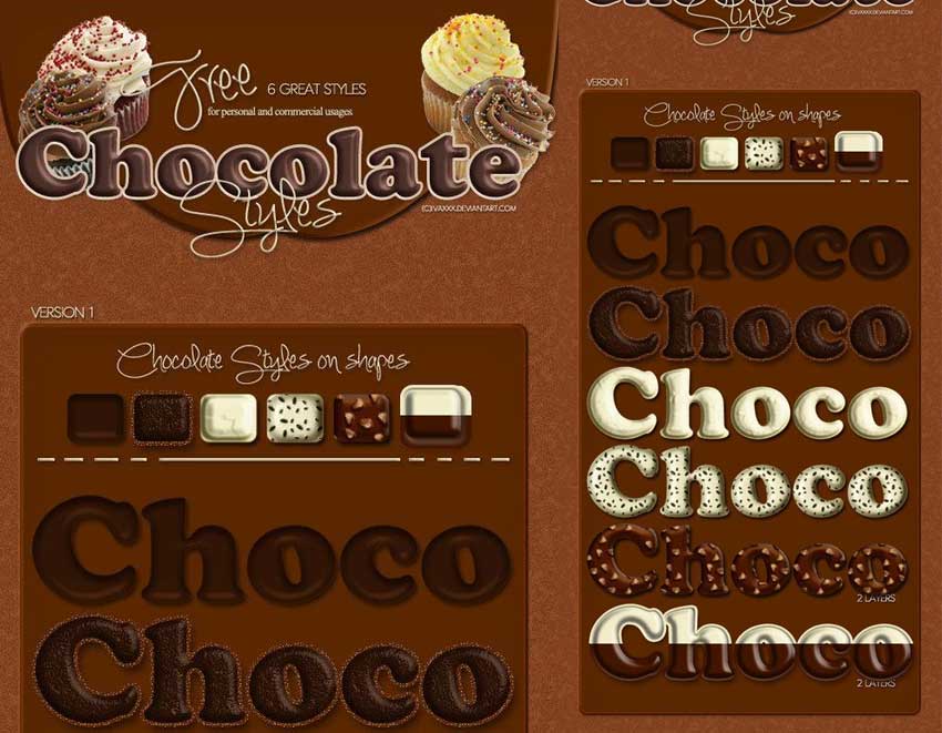 Free Chocolate Styles