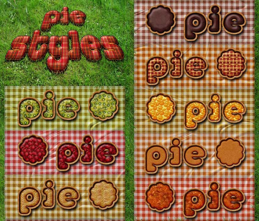 Free Pie Styles for Photoshop