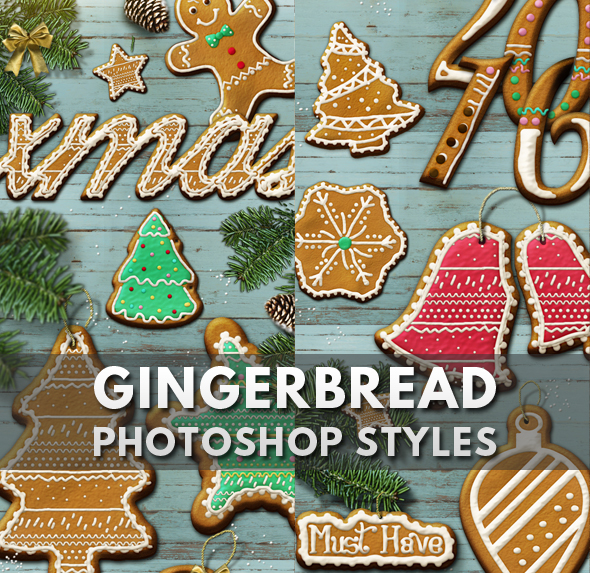 Gingerbread Text Style Photoshop Creator