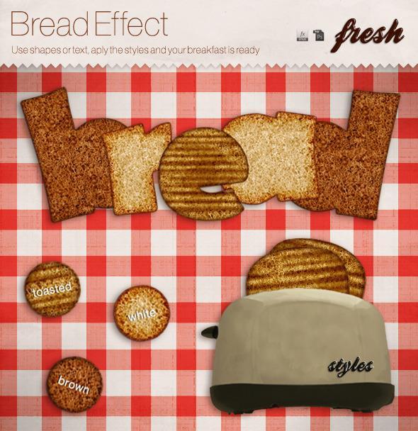 Toast and Bread Photoshop Styles
