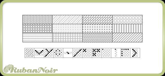 Pixel Line Pattern Set