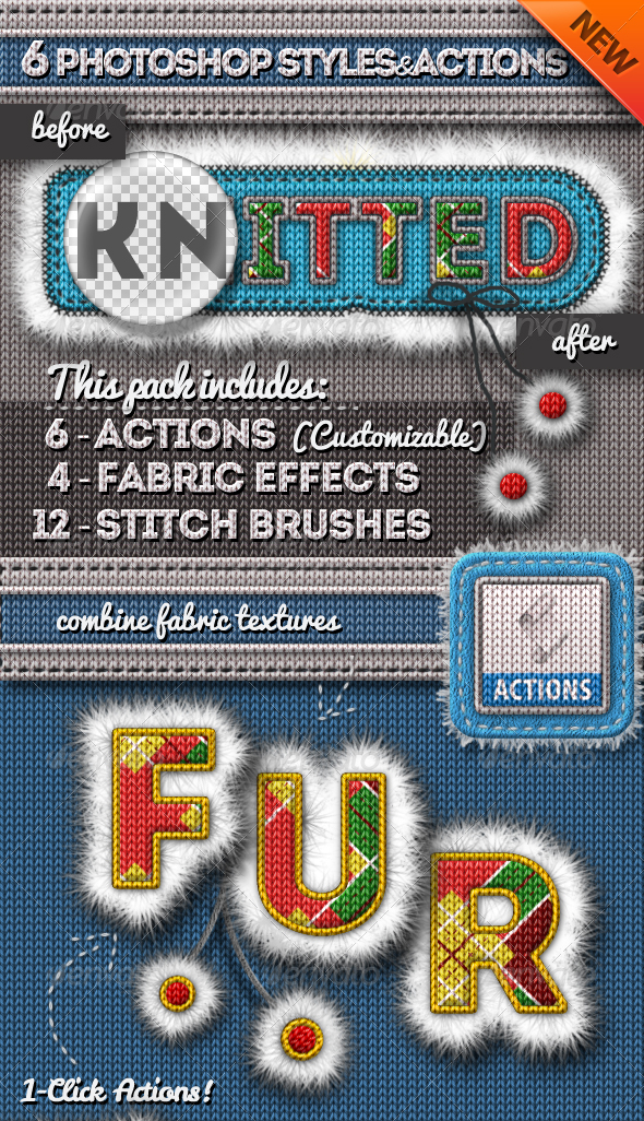 Knitted and Fur Photoshop Creator