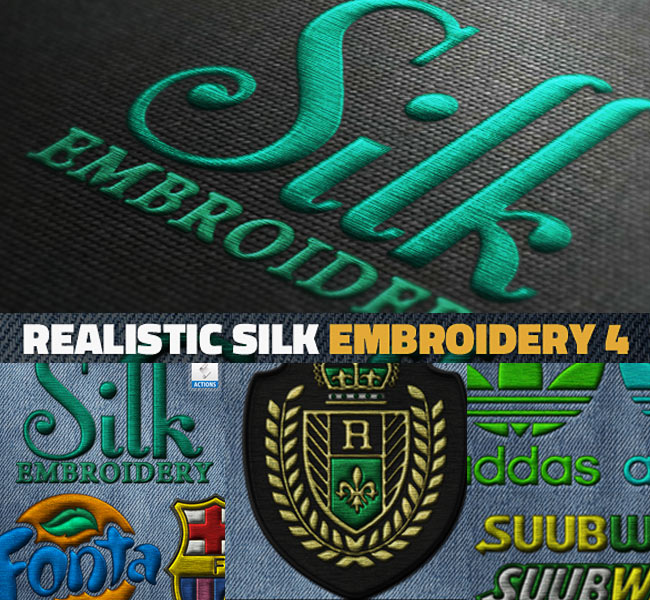 Silk Embroidery Effect Photoshop Action