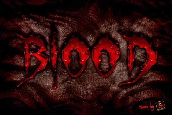 Create a frightening Halloween bloody text effect in Photoshop