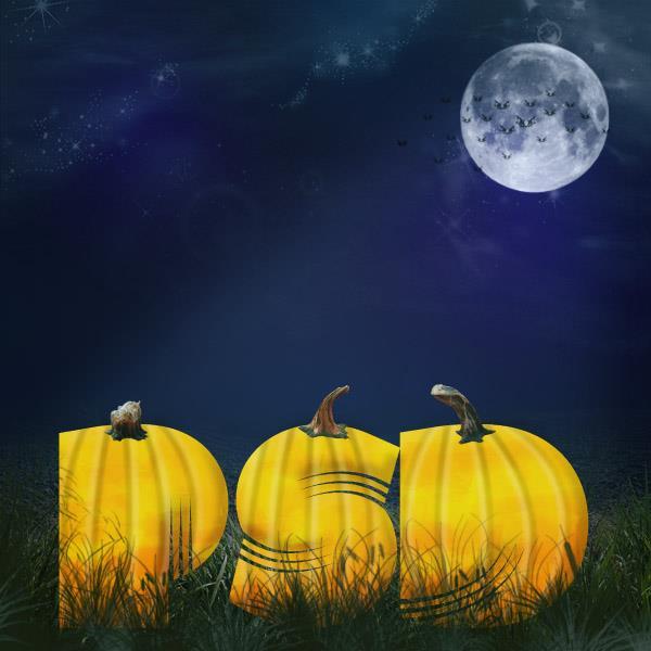 Design a halloween pumpkin text effect in Photoshop
