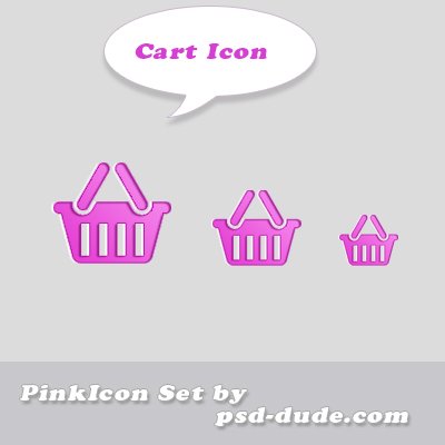  Cart icon by psd-dude photoshop resource made by psd-dude.com