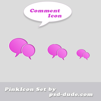  Comment icon by psd-dude photoshop resource made by psd-dude.com
