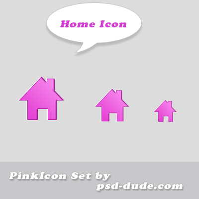  Home icon by psd-dude photoshop resource made by psd-dude.com